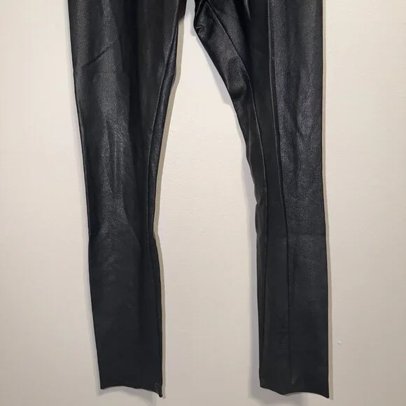Commando Perfect Control High Rise Faux Leather Leggings Size S Black - Picture 4 of 6